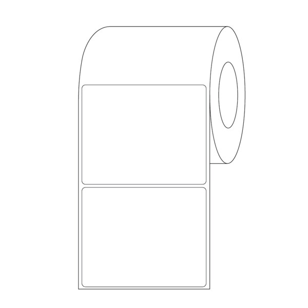 Label, Blank Direct Thermal 4" x 5"